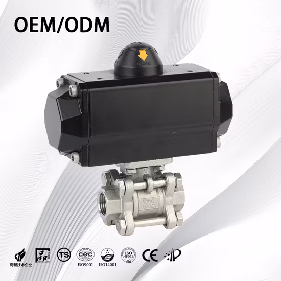 클래스 150 스테인리스강으로 제작된 3피스 ANSI 플랜지 볼 밸브